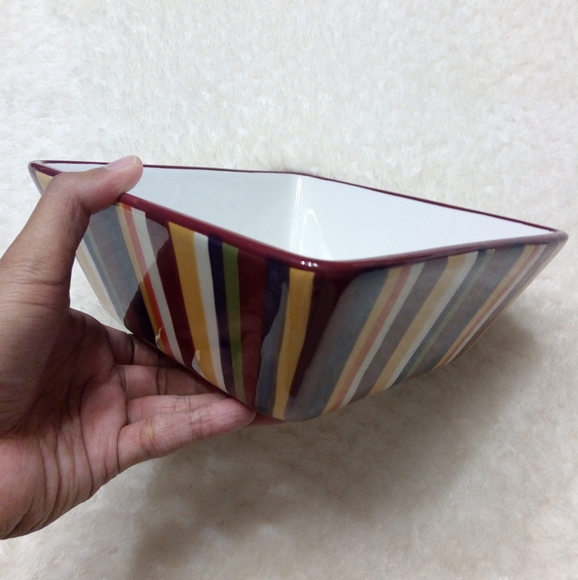 Pampered Chef Stripes Simple Additions Serving Dis